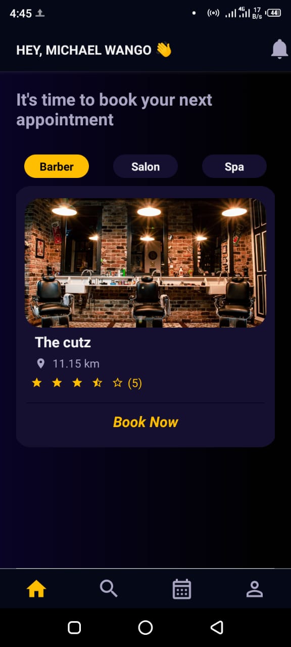 Shop Details App Screen